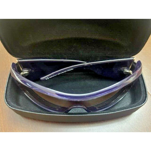 Pre-loved CD DIOR Cannage 2 KTKJN 115 Sunglasses Shield Wraparound Purple Italy - Picture 10 of 12